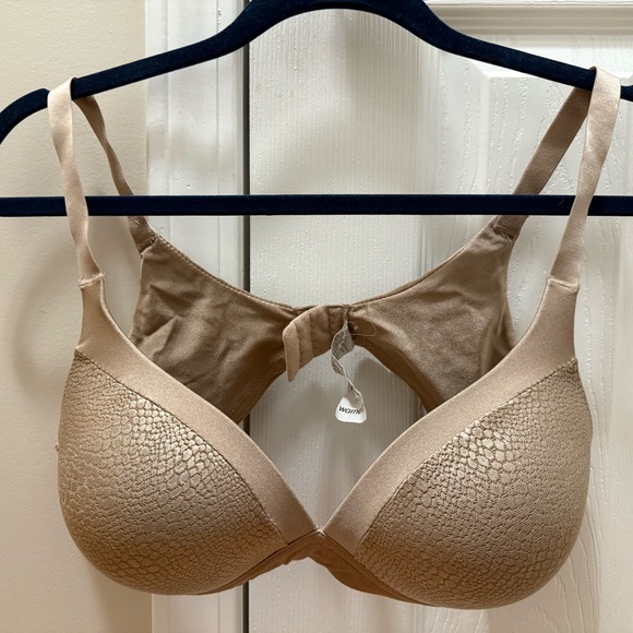 Warner's Textured Beige Bra - size 38C - Picture 1 of 3